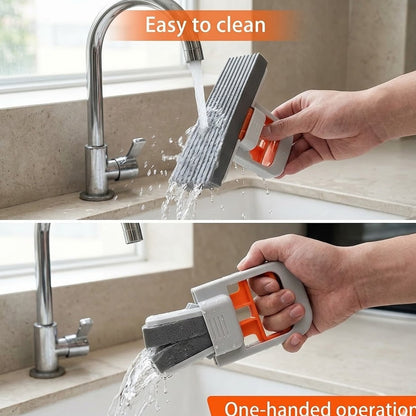 Shopoletcosh | The Minimalist Foldable Mini Mop: Hand-Free Squeeze Design for Effortless Multi-Surface Cleaning (Wet & Dry)